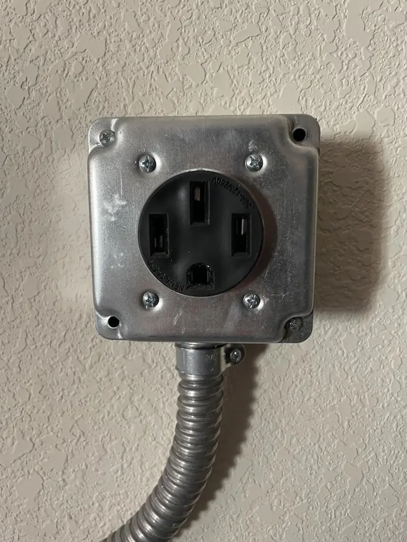 NEMA 14-50 outlet installed for Electrical Panel Upgrade in Cave Spring